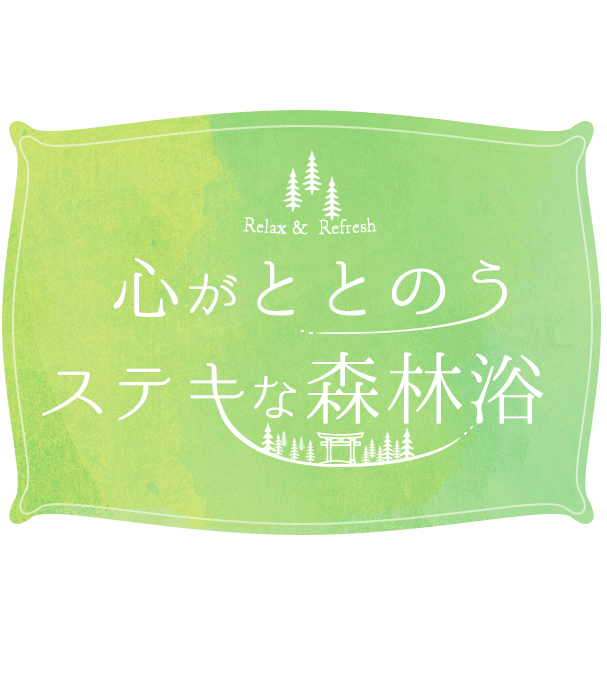 心がととのうステキな森林浴